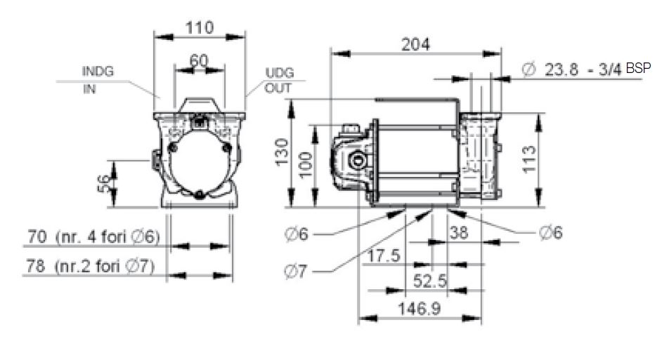 Piusi Dieselpumpe Carry 3000 inline 12 V 50 l/min - F00223260