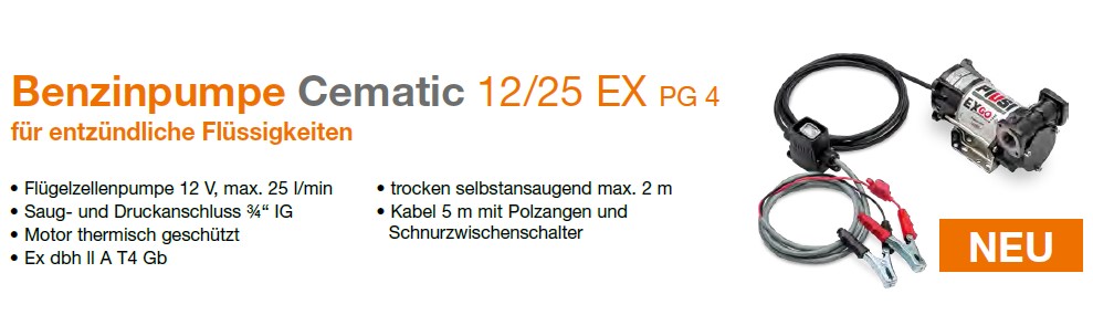 Benzinpumpe Cematic 12/25 EX